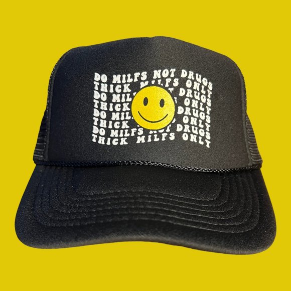 Do Milfs funny trucker hat Thick Milfs Only snapback cap college party hot moms - Picture 1 of 3
